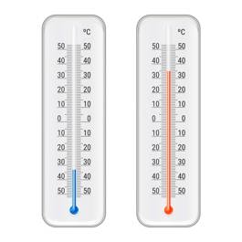 Temperaturmätare, kallt och varmt